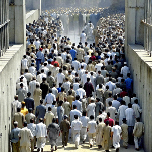 people want to flee out of a prison 