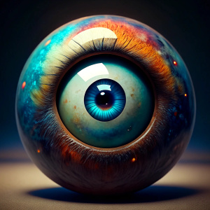 ultra realistic eye shaped billiard ball number13