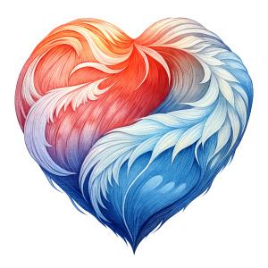 Style stickers. Create a heart shape with clean lines and smooth .Experiment with negative space to create an additional shape within the heart. Apply a subtle gradient to the heart symbol for a modern touch. Japan flag colors only. White background, No Background, vector, 8K.