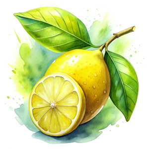 watercolor Lemon