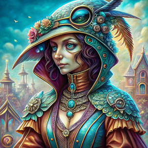 plague doctor women 1 full body in transparent medieval attire