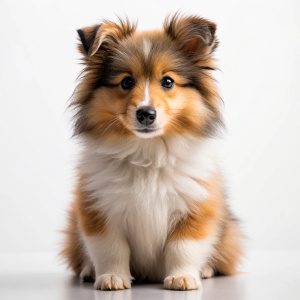 Cute Shetland Sheepdog