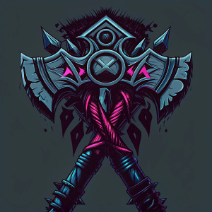 Digital art of the Maghar Orc emblem, inspired by World of Warcraft, featuring intricate fan art design.