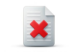 1616) 3D Document icon with cross mark. Incorrectly concept. Symbol for rejected. Trendy and modern vector in 3d style.
.
.icon, vector, business, design, 3d, paper, isolated, office, illustration, concept, line, red, website, web, sign, check, cross, text, contract, information, prohibition, choice, symbol, negative, blank, error, accept, cancel, checklist, close, decline, delete, document, edit, file, form, incorrect, list, mark, mistake, no, note, page, refuse, reject, remove, report, save, w
