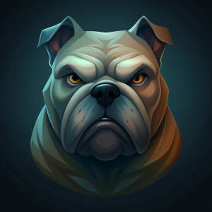 a mean mugging bulldog