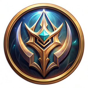 Round logo for the NOXUS region for the League of legends game
