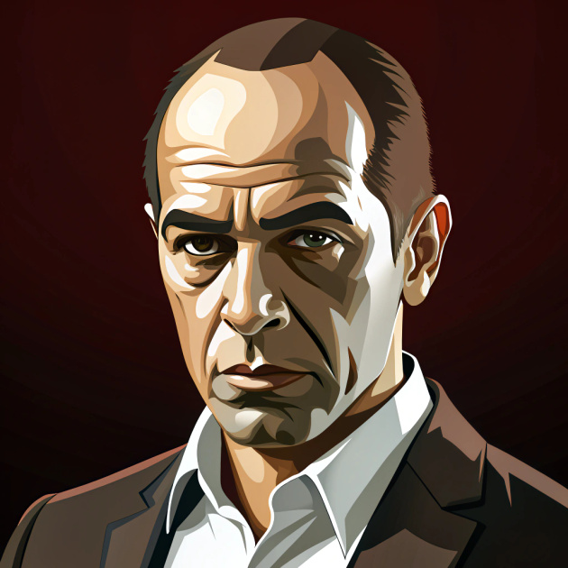 Mafia 2 vector eddie scarpa with short hair and a little bald vector ...