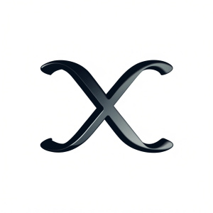 lowercase letter "X" white background  , 