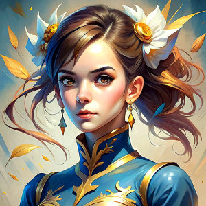 emma watson with chun li attributes