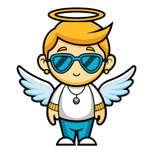 
A cheeky and cool little angel, sporting stylish glasses and modern attire with a touch of attitude. Decorating their tender wings are tattoos that blend celestial innocence with a rebellious and chic flair. The image reflects a balance between the heavenly and the contemporary, creating a unique and memorable character.