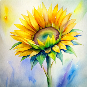 sunflower Flower Bud  yellow not sharpe petat ,petal shuld be round corner