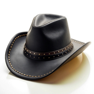 cowboy black hat on a white background