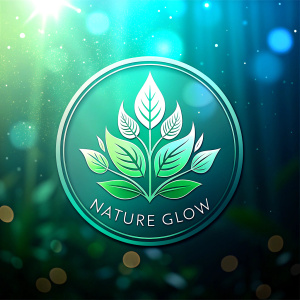 The logo of the Cosmetics company "NatureGlow"