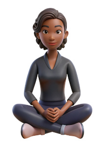 the vampire diaries bonnie Bennett sitting down criss cross full body silhouette