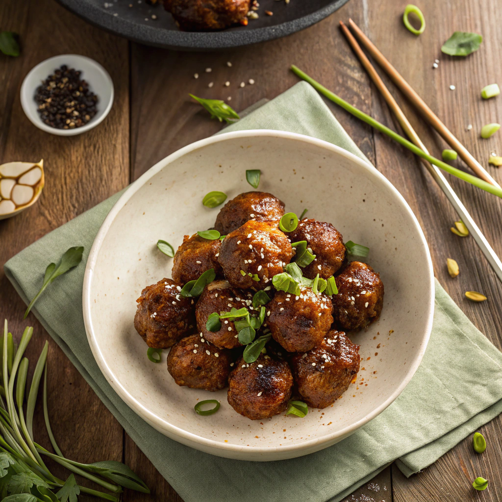 Spicy Korean BBQ Meatballs