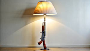 Floor lamp, AK47 lamp stand, Philippe Starck style