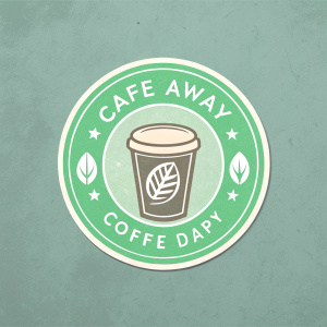 take away coffee shop logo