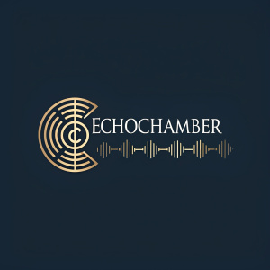 Logo for EchoChamber, featuring abstract iconography and sleek typography.