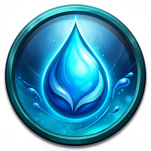 rpg game water element icon png