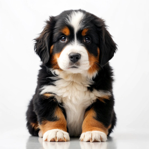 Cute baby Bernese Mountain Dog