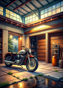 harley davidson garage background motorcycle, 