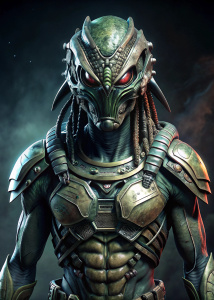 alien, Armour armoured, in the style Movie Alien