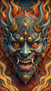 Mascara Hannya japonesa 