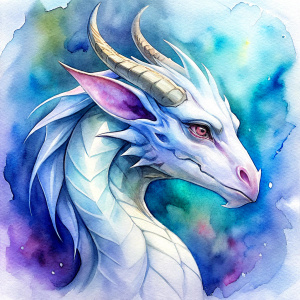 white dragon icon for videogame