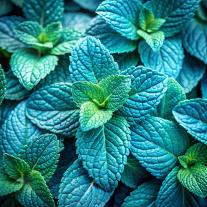 blue mint petals