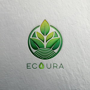 "EcoAura" - A nature-inspired logo design with a modern twist for eco-friendly brands.