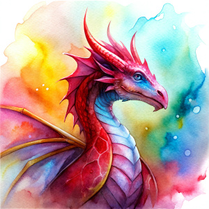 red dragon icon for videogame