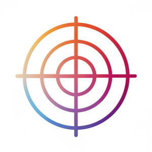 target gradient on white background - Recraft