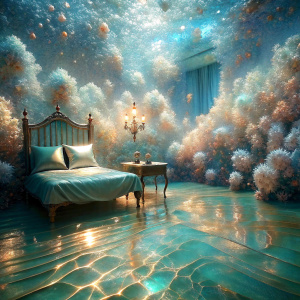 vintage bedroom  vintage bedroom  phenomenon silvery glitter flowers print    wave sea submerged The Bioluminescent   phenomenon    Intensive Holographic Iridescent Acrylic Amazing light reflections 
 
