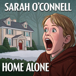 Sarah O'Connell's tweet on Home Alone. Highlighting Macaulay Culkin's iconic scream face.