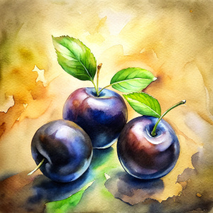 cute black plums