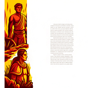 An artistic book depicting Filipino folklore characters from Si Janus Silang and the Tiyanak ng Tabon. Featuring a mix of vibrant colors and intricate illustrations showcasing various characters in unique poses and attire.