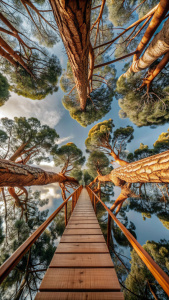 arboles como puente entre el cielo y la tierra