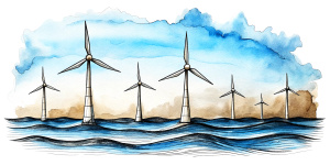 Floating Turbines:
Consider the concept of offshore floating wind turbines and how they can be incorporated into coastal landscapes, providing renewable energy without compromising aesthetics.