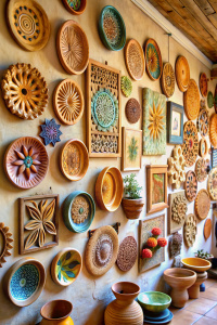  ON THE ROOM WALL 
Clay Wall Art
Shape air-dry clay into designs and paint them once they’ve hardened.