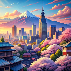 anime background city