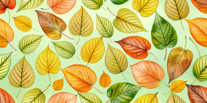 seamless pattern with leaves	