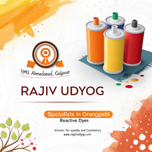 Established in 1992, Rajiv Udyog, based in Ahmedabad, Gujarat, specializes in Orange P2R Reactive Dyes. Known for quality and consistency, visit www.rajivudyog.com to explore their vibrant color range.