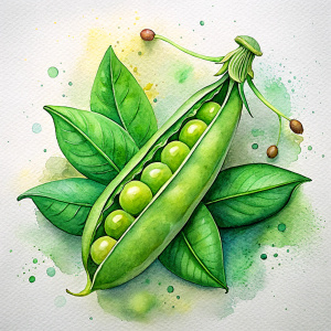 watercolor pea