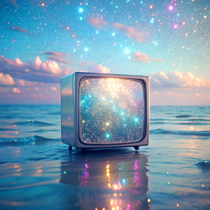  light soft pastel ultra glitter  televisions over the sea there's a movie on TV  glam shine Effects ultra intense crystal effect  glitter  PRISM Effect    Photoshop Photo Manipulations  Holographic liquid Patent Spandex Vinyl   Dreamscape     very much glitter sparkly fantasized glam Sprinkle Shimmering Bioluminescent fairytale masterpiece  Magical   Shimmering   Ultra iridescence UV Glow Rainbow