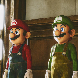 3D render showcasing Mario and Luigi from Super Mario series. White backdrop emphasizing vibrant colors and unique features. Both characters in static pose, vividly detailed