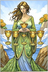 five of cups