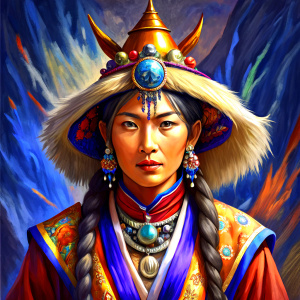 Shamans in Buryatia usually dress in traditional Buryat costumes consisting of loose trousers and a shirt. Their clothes are usually decorated with symbolic patterns and ornaments that are of particular importance to shamanism.

The shaman's headdress is a cone-shaped cap called "maagas". It is usually made of felt and decorated with various symbols and amulets.

Shamans also wear many amulets and amulets around their necks, which help them protect themselves from evil spirits and attract good s