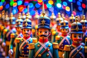 a toy soldier army, concept art, aesthetic and dynamic