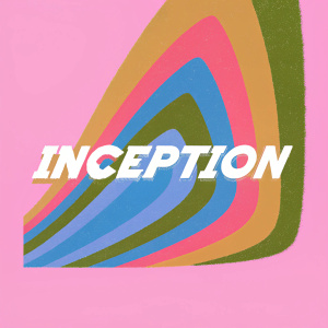 Logo design for INCEPTION. Bold and minimalist style, vibrant colors, modern and sleek.