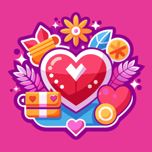 valentine day sticker